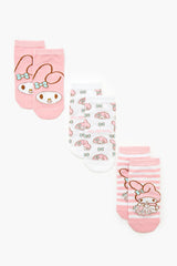 My Melody Ankle Socks Set - 3 pack - Forever 21