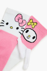 Hello Kitty & My Melody Crew Socks - Forever 21