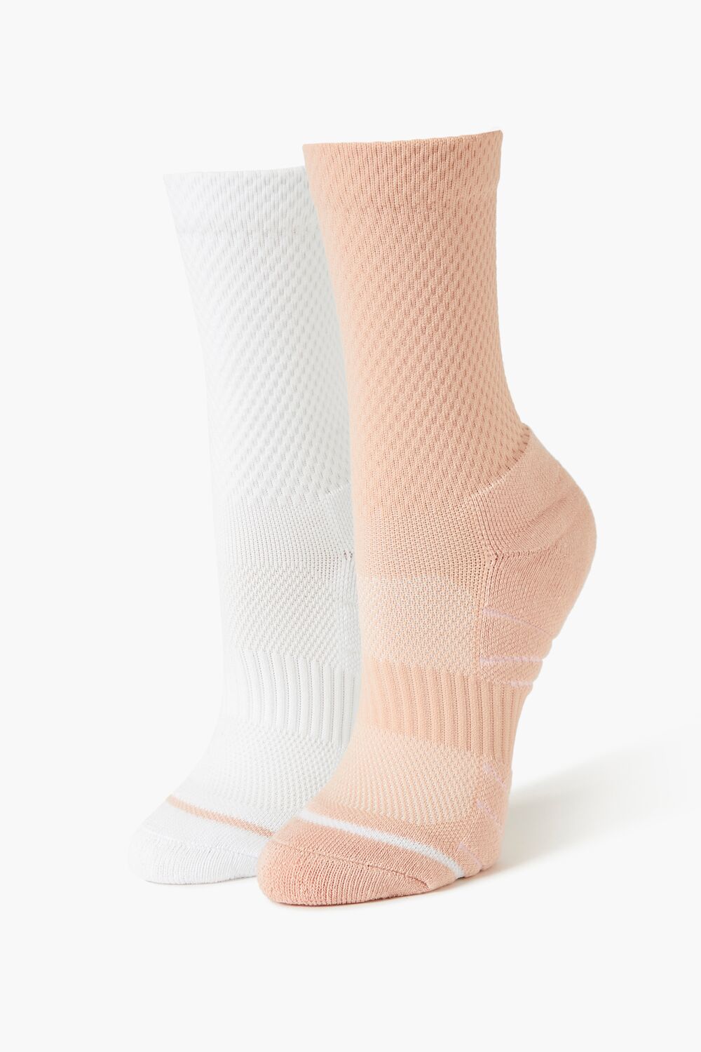Textured Crew Socks Set - 2 pack - Forever 21