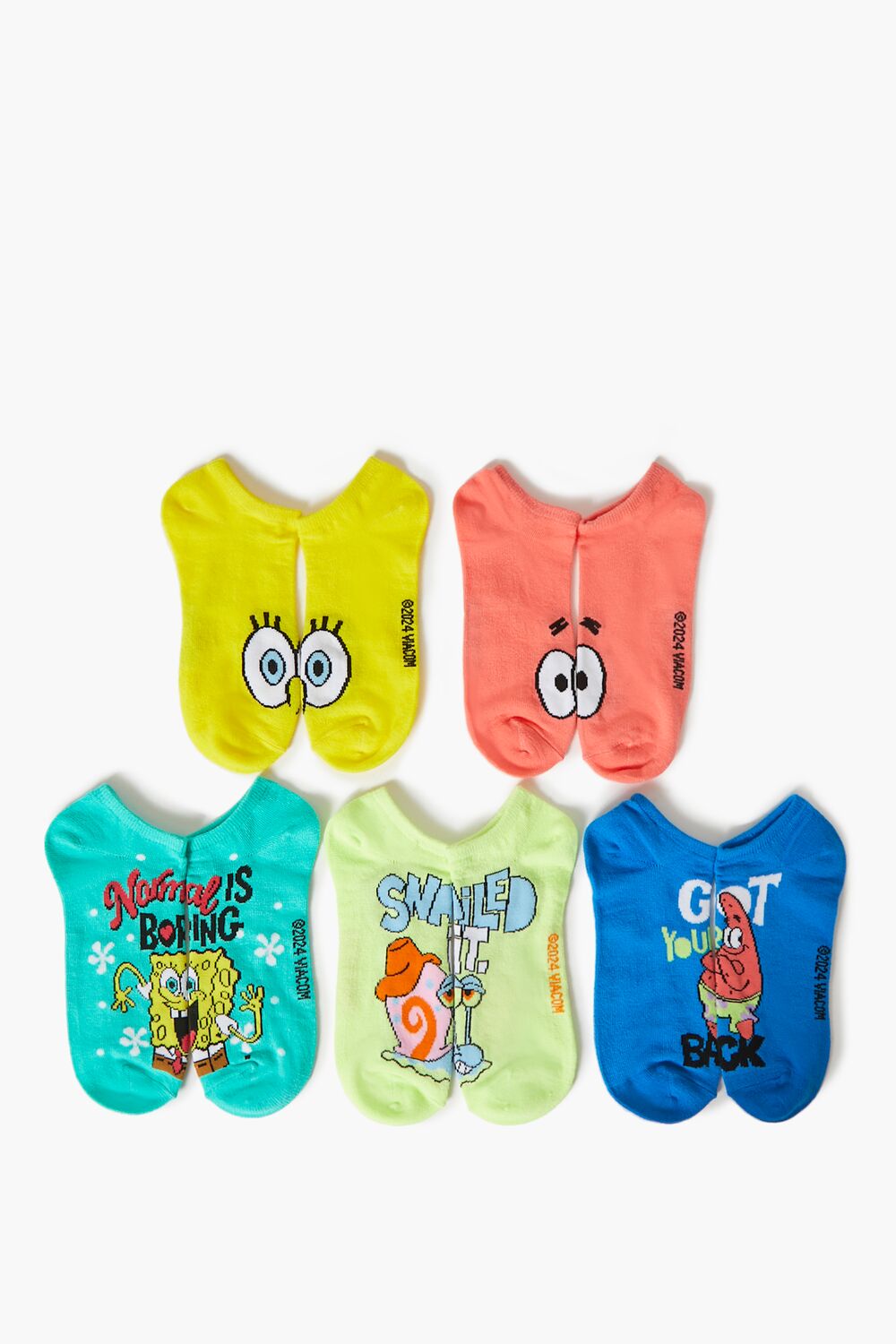 SpongeBob SquarePants Ankle Socks Set - 5 pack - Forever 21