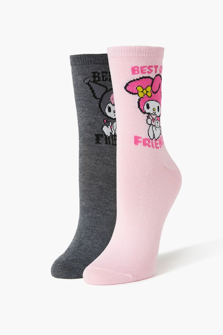 Kuromi & My Melody Crew Socks Set - 2 pack - Forever 21