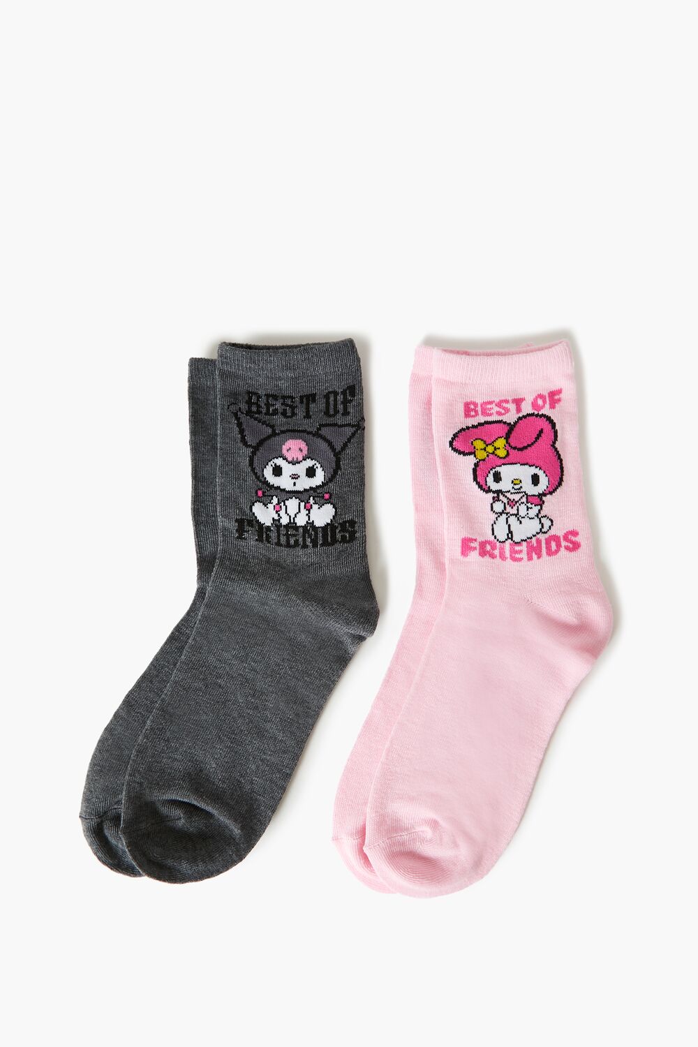 Kuromi & My Melody Crew Socks Set - 2 pack - Forever 21