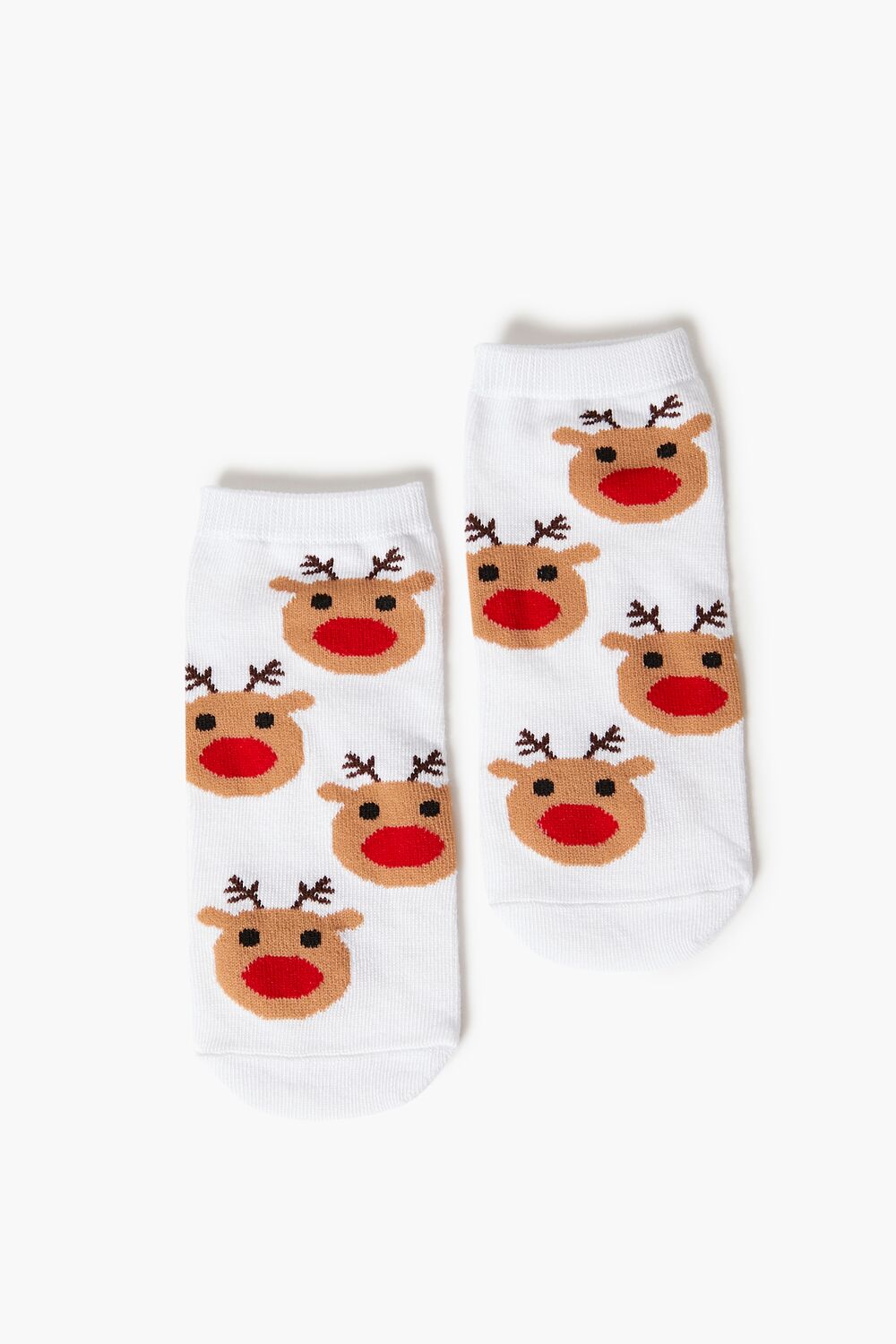 Reindeer Print Ankle Socks - Forever 21