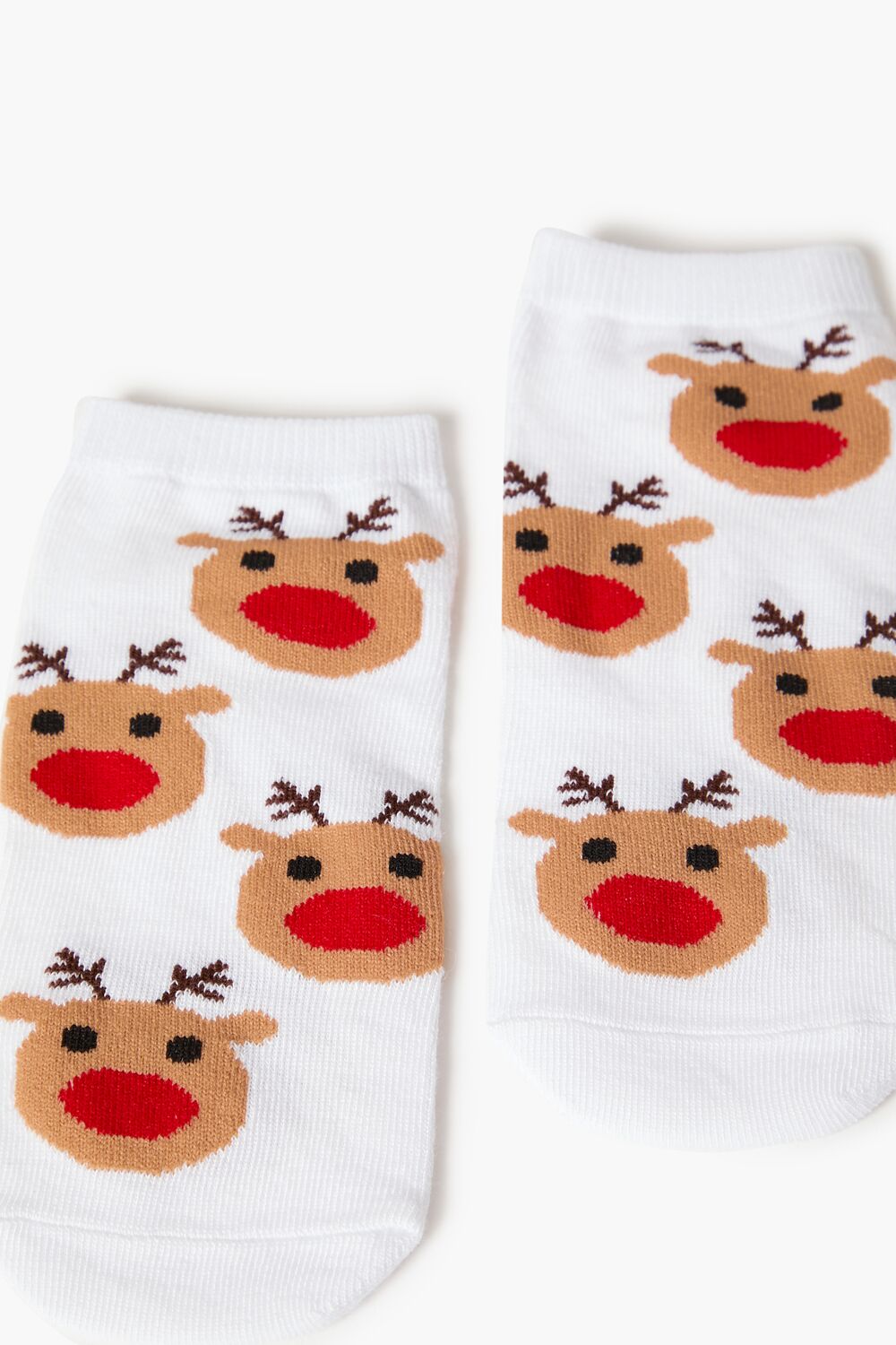 Reindeer Print Ankle Socks - Forever 21