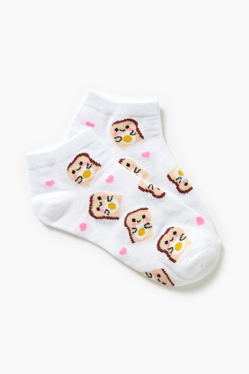 Egg Toast Print Ankle Socks - Forever 21