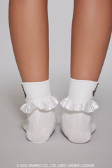 Ruffle Hello Kitty Crew Socks - Forever 21