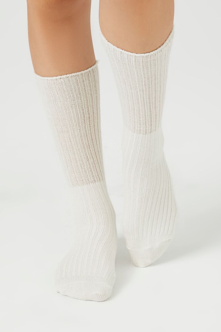 Cotton-Blend Crew Socks - Forever 21