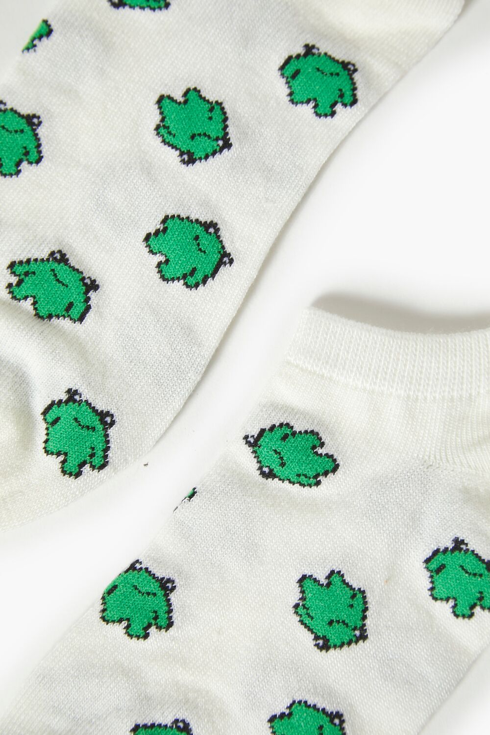 Frog Print Ankle Socks - Forever 21