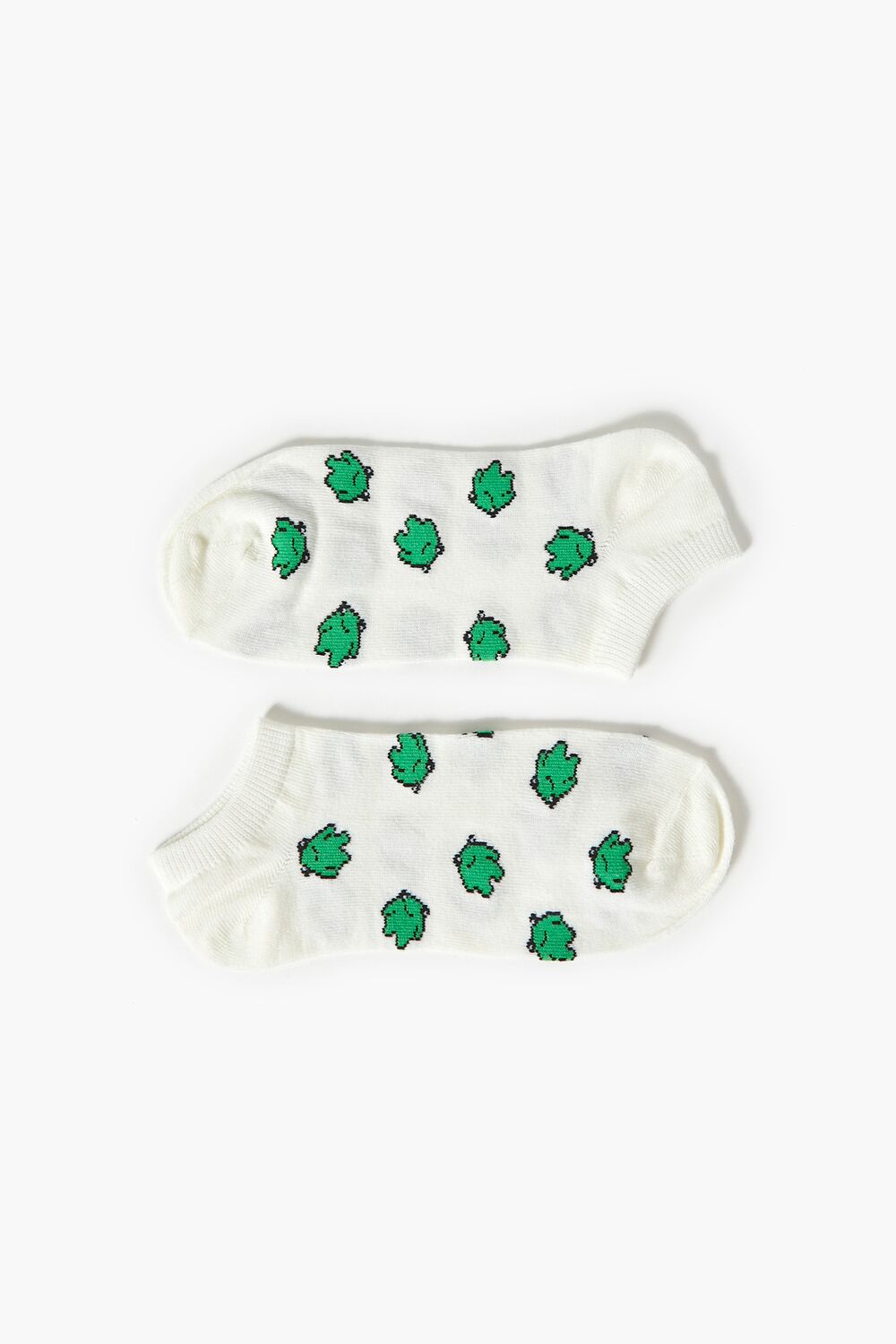 Frog Print Ankle Socks - Forever 21