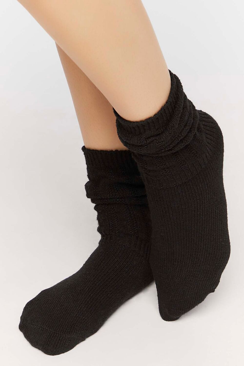 Ribbed Crew Socks - Forever 21