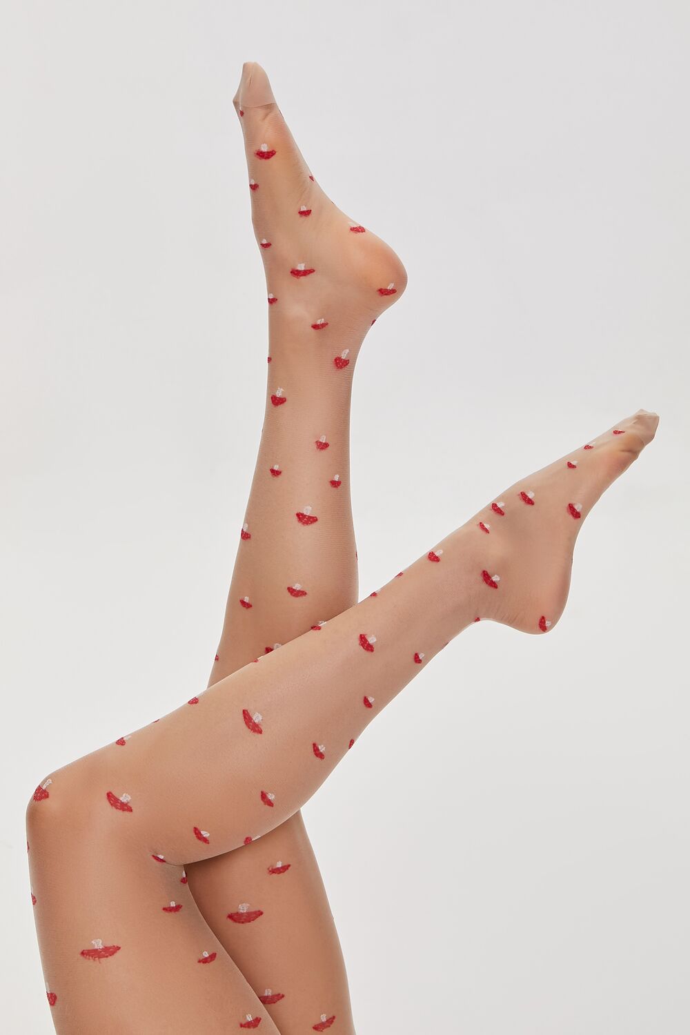 Mushroom Print Tights - Forever 21