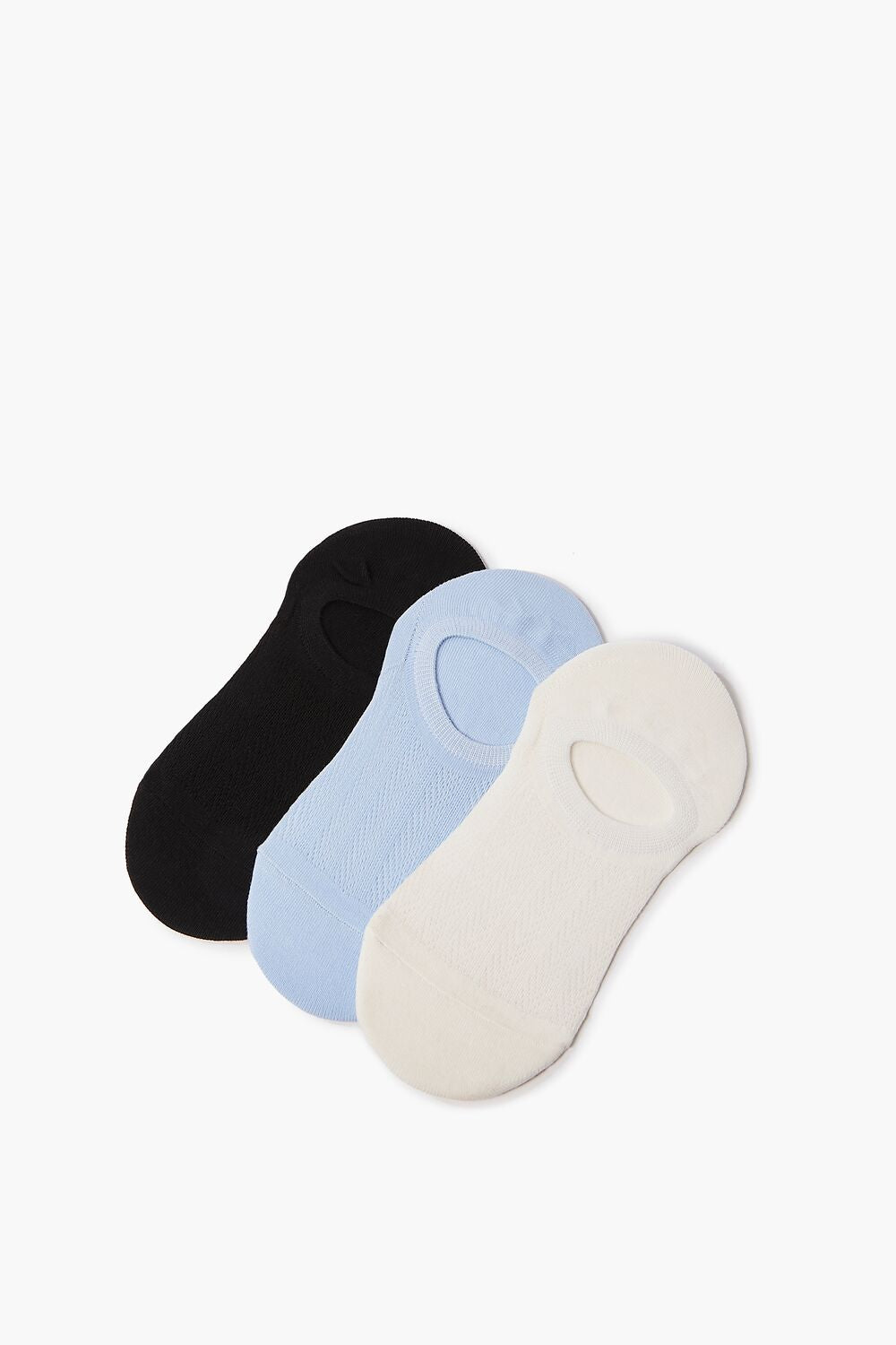 Pointelle Knit No-Show Socks - 3 pack - Forever 21