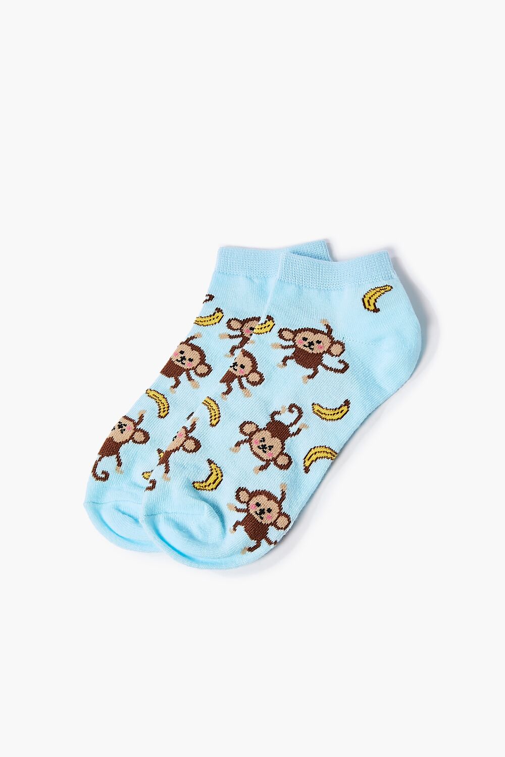 Monkey Print Ankle Socks - Forever 21