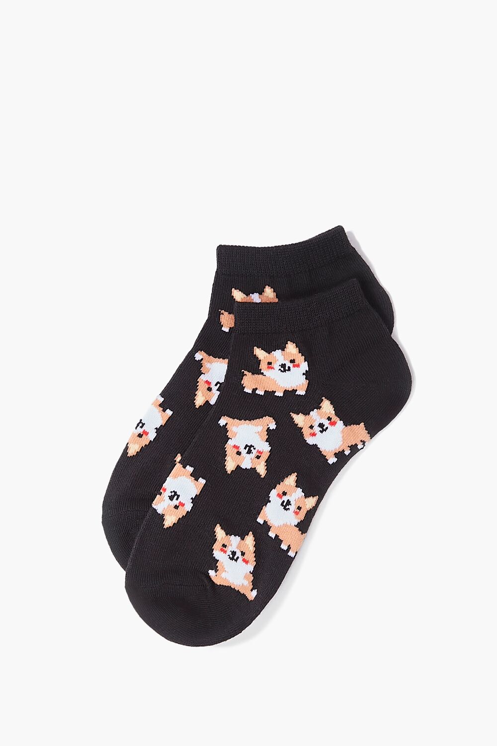 Corgi Print Ankle Socks - Forever 21