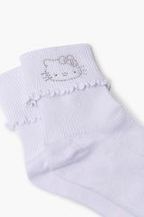 Rhinestone Hello Kitty Crew Socks - Forever 21
