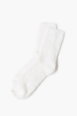 Fuzzy Knit Crew Socks - Forever 21