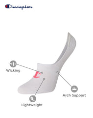 Champion Women's 6 Pack Invisible Liner Socks - Forever 21