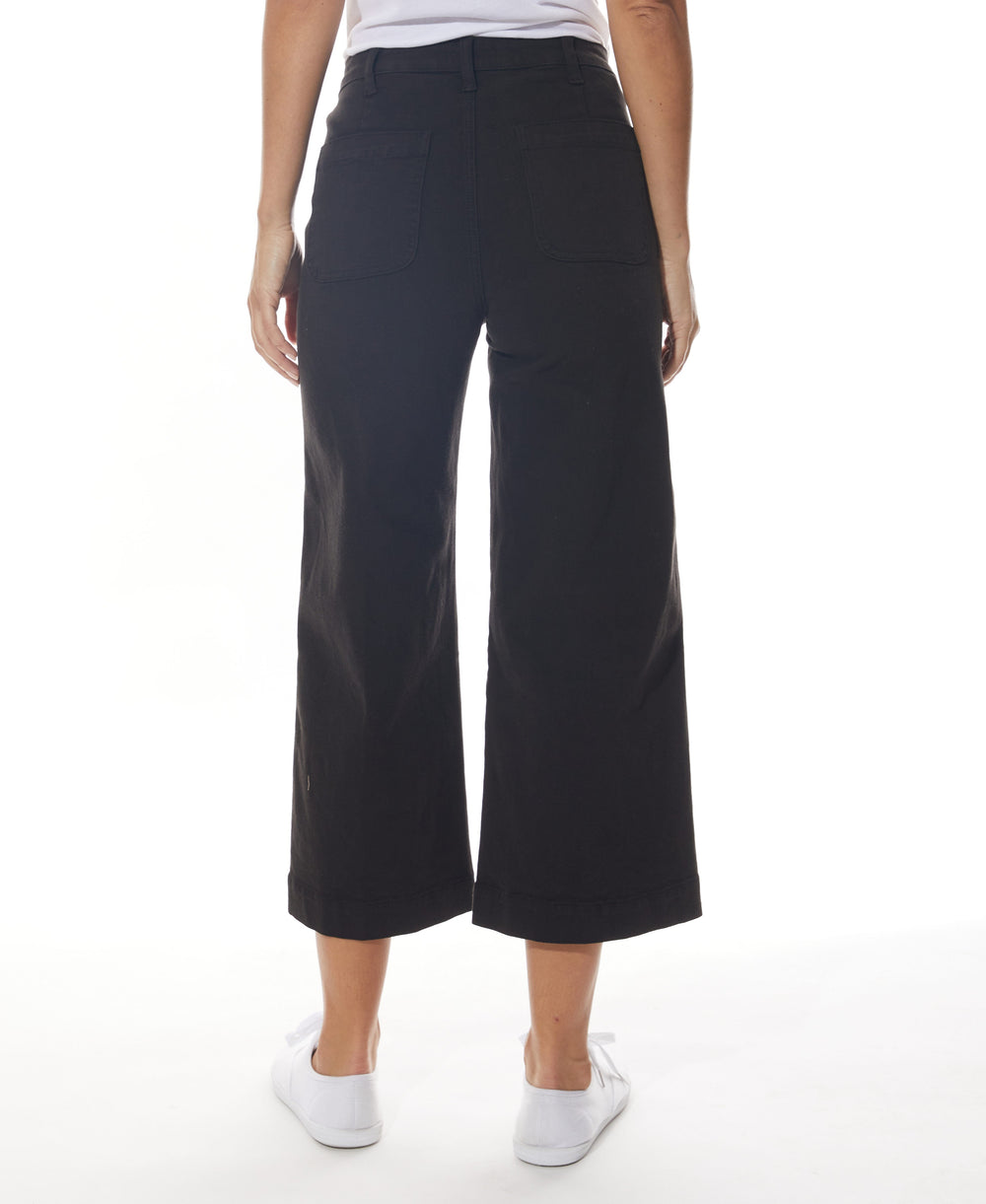 High Rise Crop Trousers with Front Pockets | Forever 21 Womens